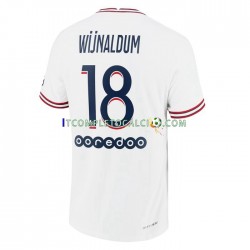 Maglia Paris Saint-Germain Georginio Wijnaldum 18 Quarto Divisa 2021-2022 Manica Corta ,Uomo