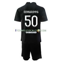 Maglia Paris Saint-Germain Gianluigi Donnarumma 50 Portiere Divisa Away 2021-2022 Manica Corta ,Bambino