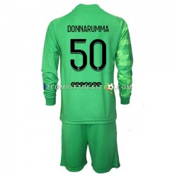 Maglia Paris Saint-Germain Gianluigi Donnarumma 50 Portiere Terza Divisa 2021-2022 Manica Lunga ,Bambino