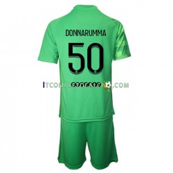 Maglia Paris Saint-Germain Gianluigi Donnarumma 50 Portiere Terza Divisa 2021-2022 Manica Corta ,Bambino
