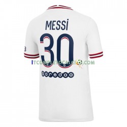 Maglia Paris Saint-Germain Lionel Messi 30 Quarto Divisa 2021-2022 Manica Corta ,Uomo