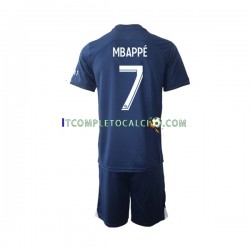 Maglia Paris Saint-Germain Mbappé 7 Divisa Home 2022-2023 Manica Corta ,Bambino