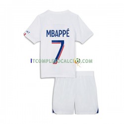 Maglia Paris Saint-Germain Mbappé 7 Terza Divisa 2022-2023 Manica Corta ,Bambino