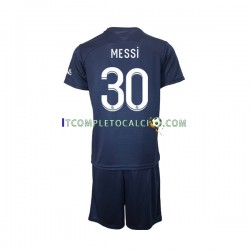 Maglia Paris Saint-Germain Messi 30 Divisa Home 2022-2023 Manica Corta ,Bambino