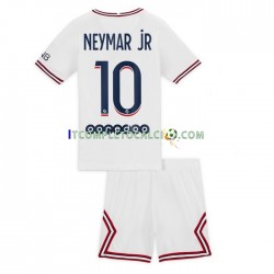 Maglia Paris Saint-Germain Neymar Jr 10 Quarto Divisa 2021-2022 Manica Corta ,Bambino