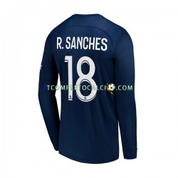Maglia Paris Saint-Germain R.Sanches 18 Divisa Home 2022-2023 Manica Lunga ,Uomo
