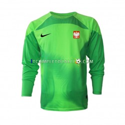 Maglia Polonia Portiere Divisa Home Mondiali 2022 Manica Lunga ,Uomo