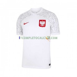 Maglia Polonia Divisa Home Mondiali 2022 Manica Corta ,Uomo