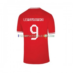 Maglia Polonia Lewandowski 9 Divisa Away Mondiali 2022 Manica Corta ,Uomo