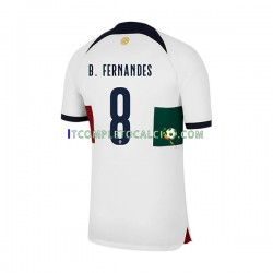 Maglia Portogallo B.Fernandes 8 Divisa Away Mondiali 2022 Manica Corta ,Uomo