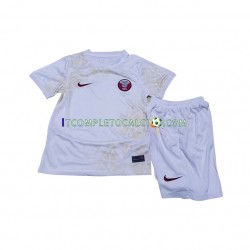 Maglia Qatar Divisa Away Mondiali 2022 Manica Corta ,Bambino