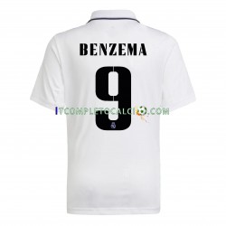 Maglia Real Madrid Benzema 9 Divisa Home 2022-2023 Manica Corta ,Uomo