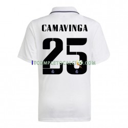 Maglia Real Madrid Camavinga 25 Divisa Home 2022-2023 Manica Corta ,Uomo