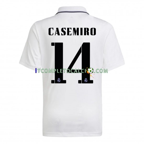 Maglia Real Madrid Casemiro 14 Divisa Home 2022-2023 Manica Corta ,Uomo