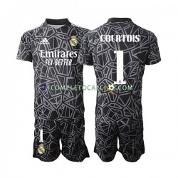 Maglia Real Madrid Courtois 1 Portiere Divisa Away 2022-2023 Manica Corta ,Bambino