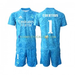 Maglia Real Madrid Courtois 1 Portiere Divisa Home 2022-2023 Manica Corta ,Bambino