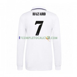Maglia Real Madrid Eden Hazard 7 Divisa Home 2022-2023 Manica Lunga ,Uomo