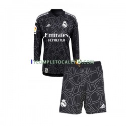 Maglia Real Madrid Portiere Divisa Away 2022-2023 Manica Lunga ,Bambino