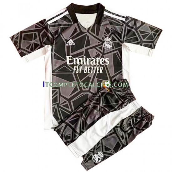 Maglia Real Madrid Portiere Divisa Away 2022-2023 Manica Corta ,Bambino