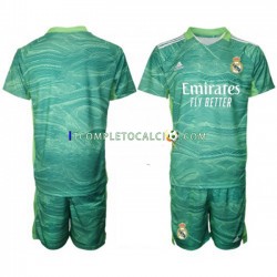 Maglia Real Madrid Portiere Terza Divisa 2021-2022 Manica Corta ,Bambino