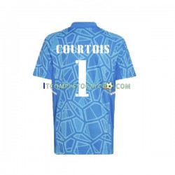 Maglia Real Madrid Courtois 1 Portiere Divisa Home 2022-2023 Manica Corta ,Uomo