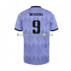 Maglia Real Madrid Karim Benzema 9 Divisa Away 2022-2023 Manica Corta ,Uomo