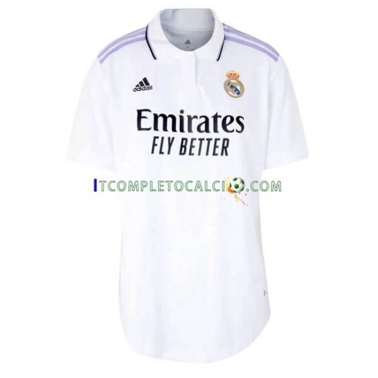 Maglia Real Madrid Divisa Home 2022-2023 Manica Corta,Donna