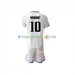 Maglia Real Madrid Modrić Luka 10 Divisa Home 2022-2023 Manica Corta ,Bambino