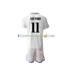 Maglia Real Madrid Marco Asensio 11 Divisa Home 2022-2023 Manica Corta ,Bambino