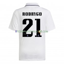 Maglia Real Madrid Rodrygo 21 Divisa Home 2022-2023 Manica Corta ,Uomo