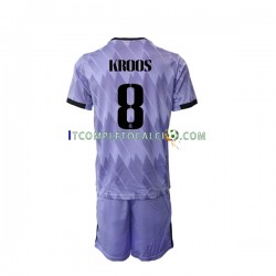 Maglia Real Madrid Toni Kroos 8 Divisa Away 2022-2023 Manica Corta ,Bambino