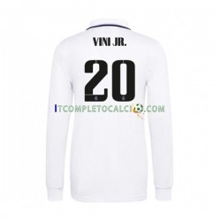 Maglia Real Madrid Vinicius Junior 20 Divisa Home 2022-2023 Manica Lunga ,Uomo