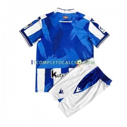 Maglia Real Sociedad Divisa Home 2022-2023 Manica Corta ,Bambino