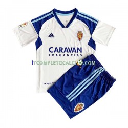 Maglia Real Zaragoza Divisa Home 2022-2023 Manica Corta ,Bambino