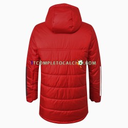 Sao Paulo Rosso Giacca con Cappuccio Fleece ,Uomo
