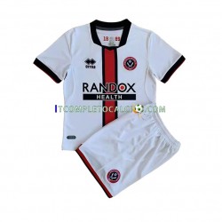 Maglia Sheffield United Divisa Away 2022-2023 Manica Corta ,Bambino