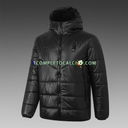 Corea del Sud Nero Giacca con Cappuccio Fleece ,Uomo
