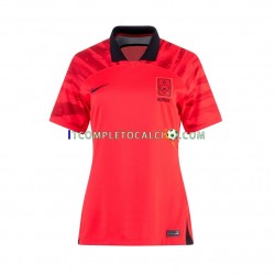 Maglia Corea del Sud Divisa Home Mondiali 2022 Manica Corta,Donna