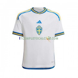 Maglia Svezia Divisa Away 2022 Manica Corta ,Uomo