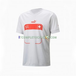 Maglia Svizzera Divisa Away Mondiali 2022 Manica Corta ,Uomo