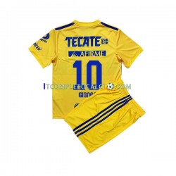 Maglia Tigres UANL Andre-Pierre Gignac 10 Divisa Home 2022-2023 Manica Corta ,Bambino