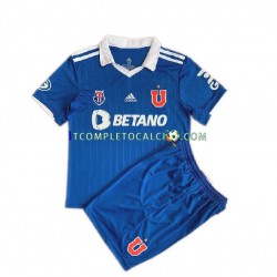 Maglia Universidad de Chile Divisa Home 2022 Manica Corta ,Bambino