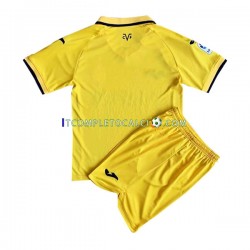 Maglia Villarreal CF Divisa Home 2022-2023 Manica Corta ,Bambino