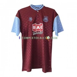 Maglia West Ham United Retro Divisa Home 1989-1990 Manica Corta ,Uomo